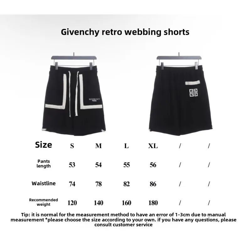  Givenchy vintage ribbon Short Pants