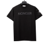 Moncler basic letter print short sleeve black T-Shirts