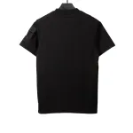 Moncler basic letter print short sleeve black T-Shirts