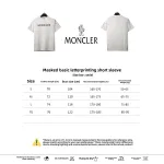  Moncler basic letter print short sleeve white T-Shirts