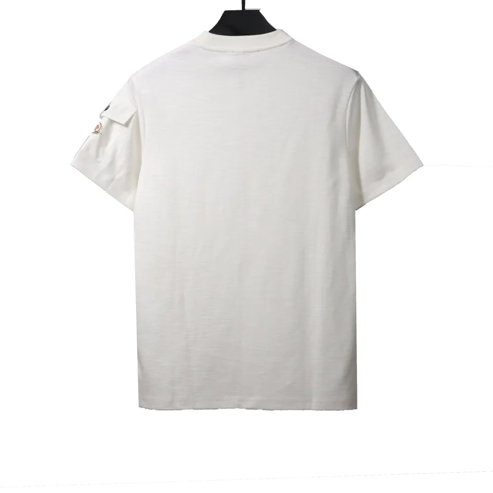  Moncler basic letter print short sleeve white T-Shirts