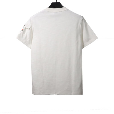 Moncler basic letter print short sleeve white T-Shirts 02