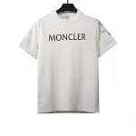  Moncler basic letter print short sleeve white T-Shirts