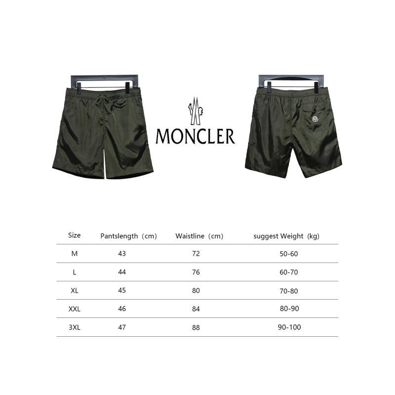  Moncler classic pocket logo woven Short Pants 1904