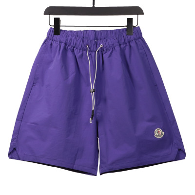 Moncler small label LOGO woven Short Pants purple 02