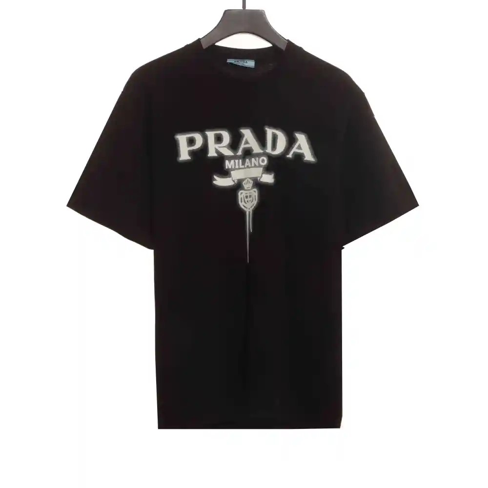  Prada chest letter pattern short sleeve 1902 T-Shirts