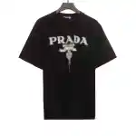  Prada chest letter pattern short sleeve 1902 T-Shirts