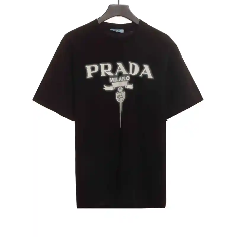  Prada chest letter pattern short sleeve 1902 T-Shirts