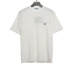  Prada chest limited fake pocket short sleeve T-Shirts