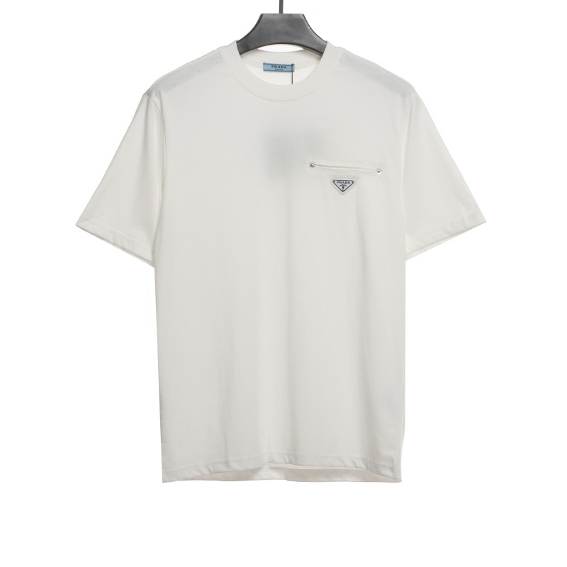 Prada chest limited fake pocket short sleeve T-Shirts