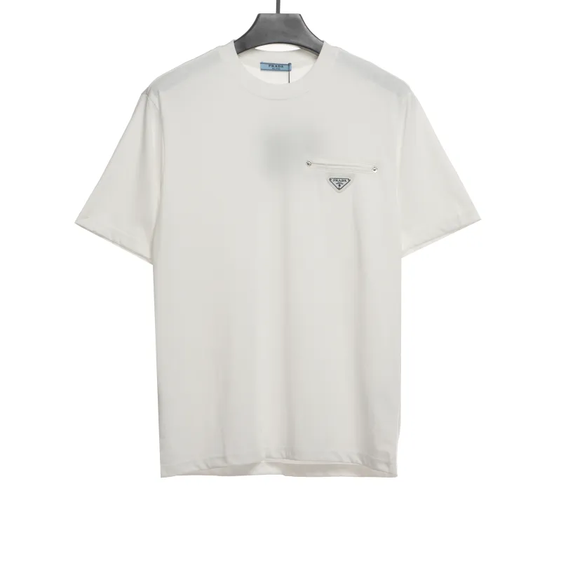  Prada chest limited fake pocket short sleeve T-Shirts
