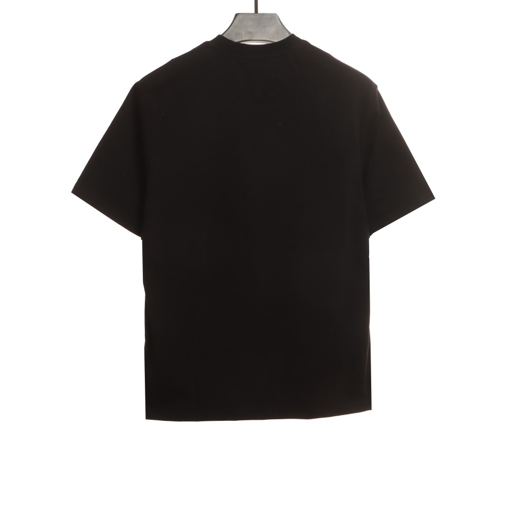 Prada chest overlapping triangle label short sleeve T-Shirts