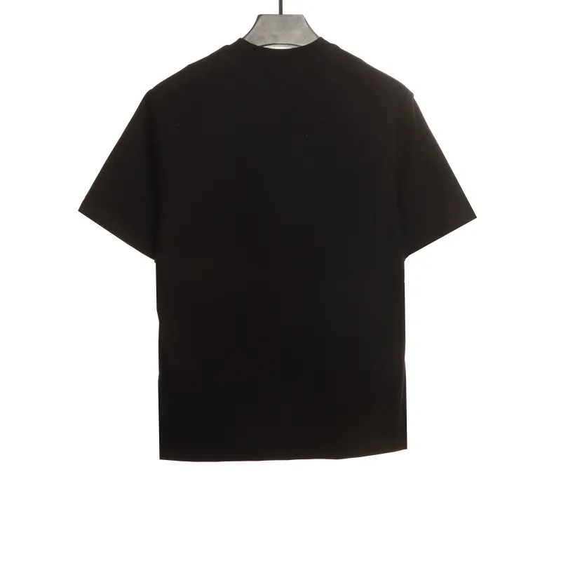  Prada chest overlapping triangle label short sleeve T-Shirts