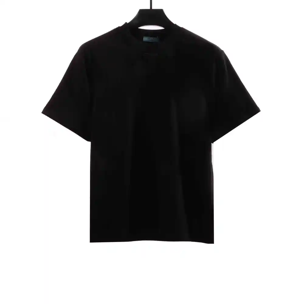 Prada collar inverted triangle short sleeve black T-Shirts