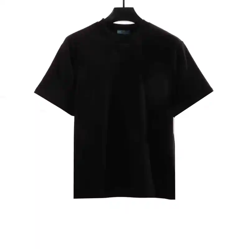 Prada collar inverted triangle short sleeve black T-Shirts