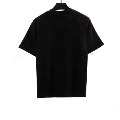  Prada collar inverted triangle short sleeve black T-Shirts 02
