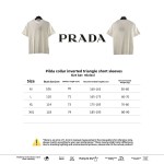 Prada collar inverted triangle short sleeve white T-Shirts