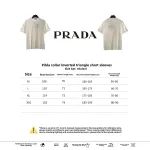  Prada collar inverted triangle short sleeve white T-Shirts