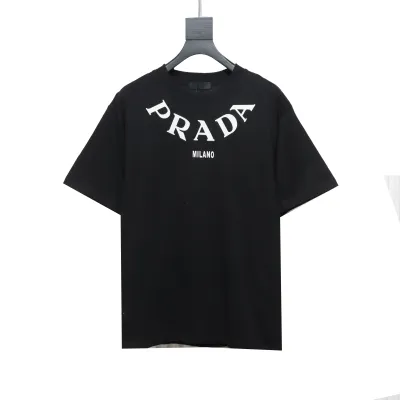  Prada collar necklace large letter short-sleeved T-shirt 1901 T-Shirts 01