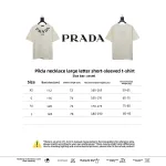 Prada collar necklace large letter short-sleeved T-shirt 1902 T-Shirts