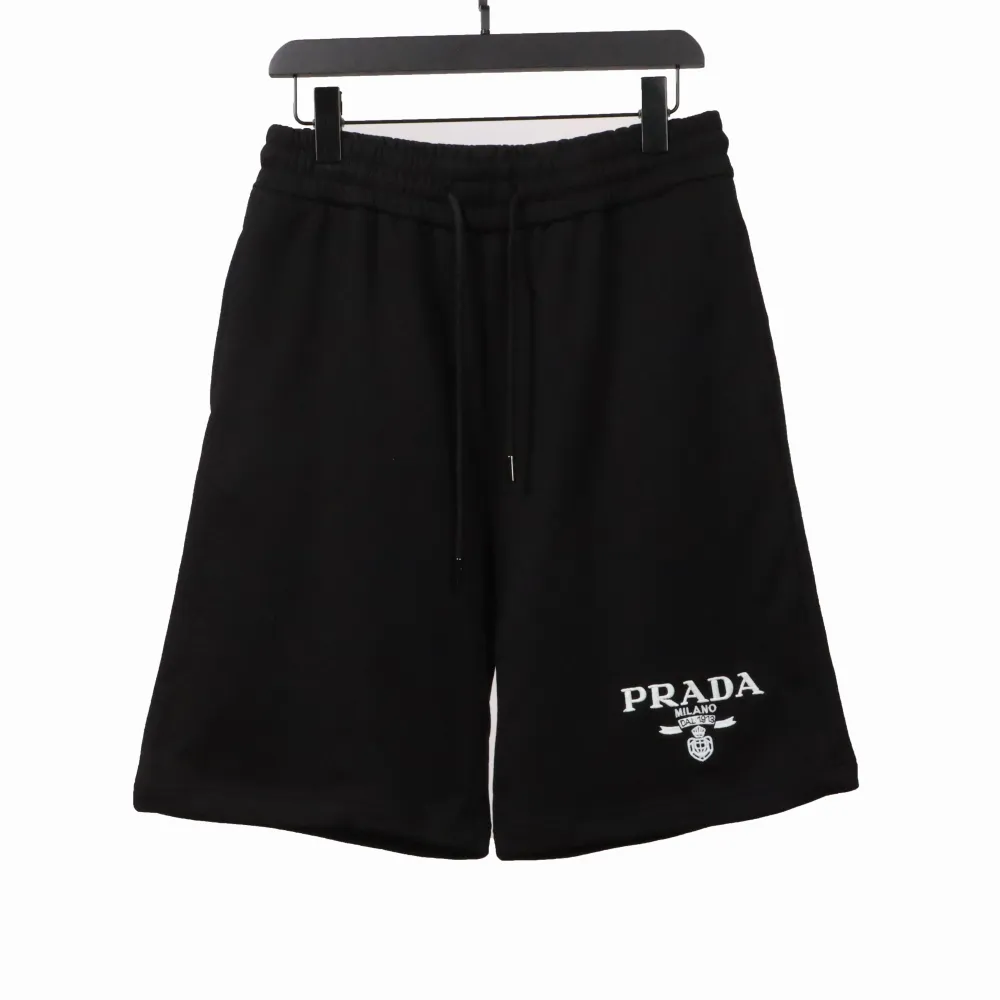 Prada embroidered logo metal triangle Short Pants