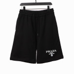 Prada embroidered logo metal triangle Short Pants