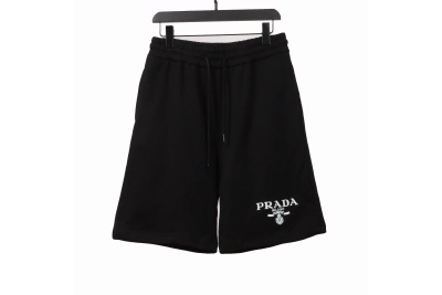 Prada embroidered logo metal triangle Short Pants 01