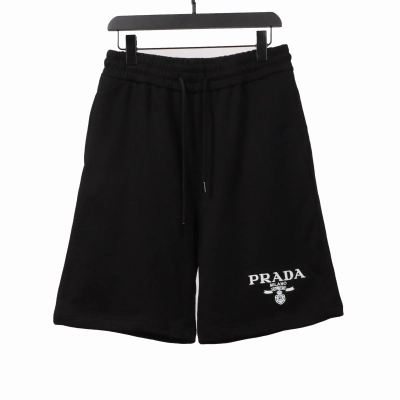 Prada embroidered logo metal triangle Short Pants 01
