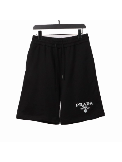 Prada embroidered logo metal triangle Short Pants 01