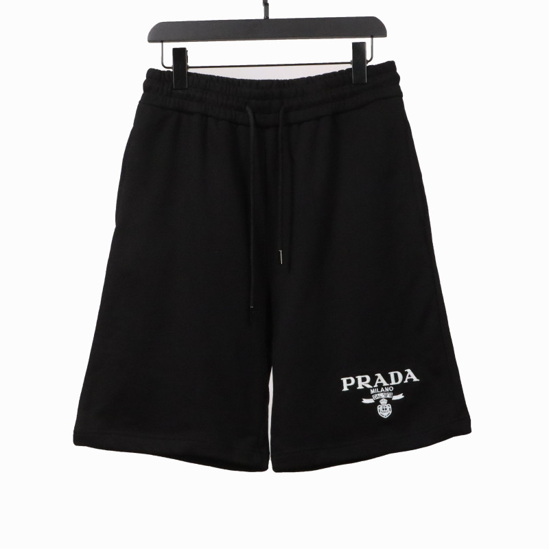 Prada embroidered logo metal triangle Short Pants