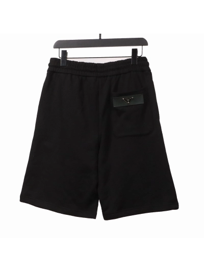 Prada embroidered logo metal triangle Short Pants 02