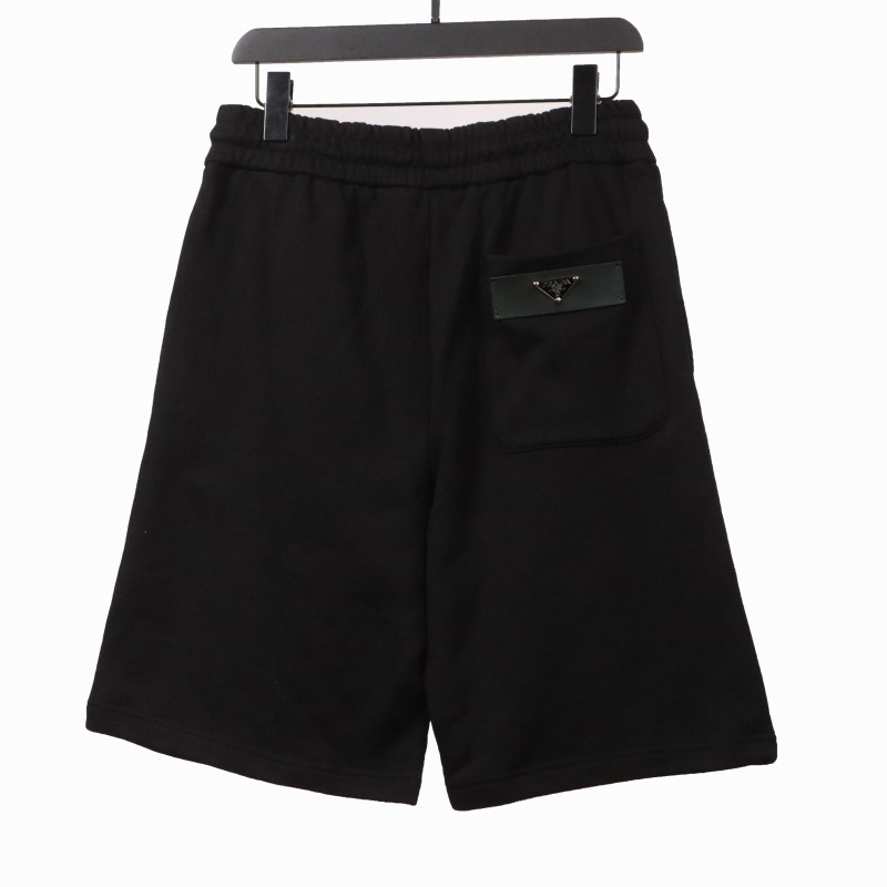 Prada embroidered logo metal triangle Short Pants