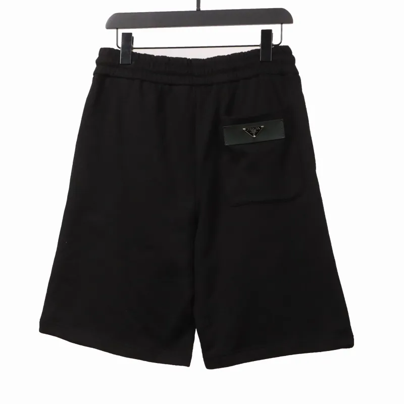  Prada embroidered logo metal triangle Short Pants