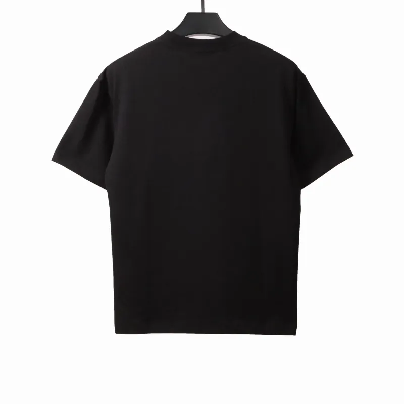  Prada hot diamond letter short sleeves black T-Shirts
