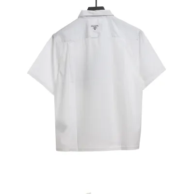  Prada piranha print shirt white T-Shirts 02