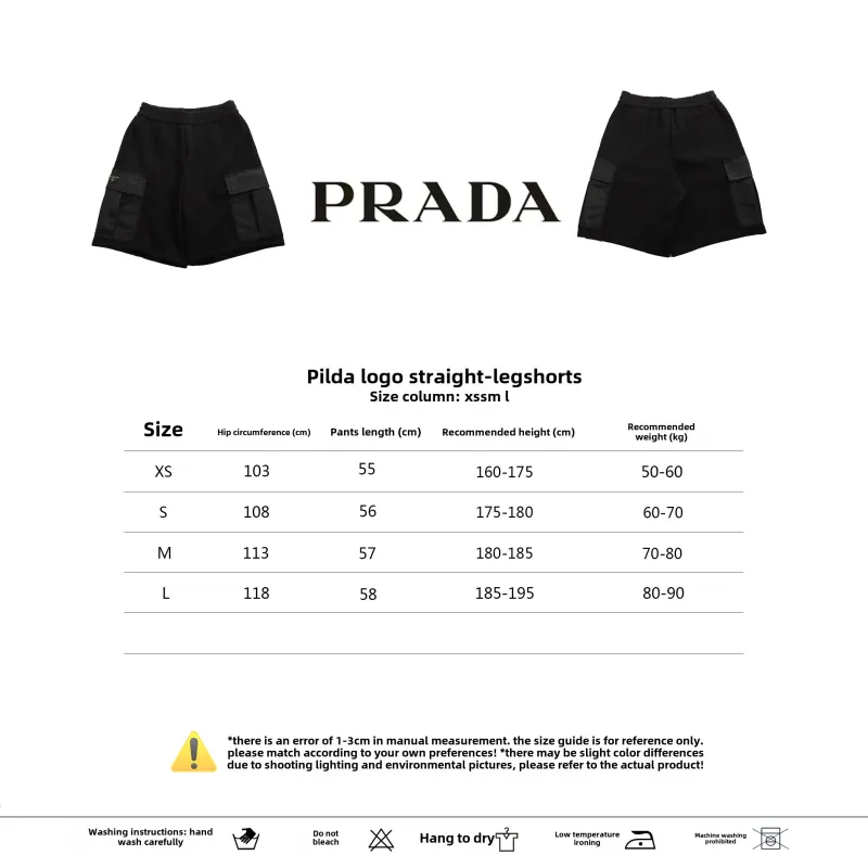  Prada straight loose Short Pants