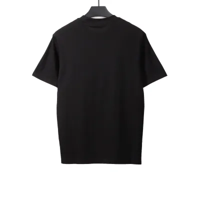  Prada three-dimensional laminated letter short sleeve black T-Shirts 02