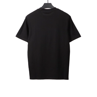Prada three-dimensional laminated letter short sleeve black T-Shirts 02