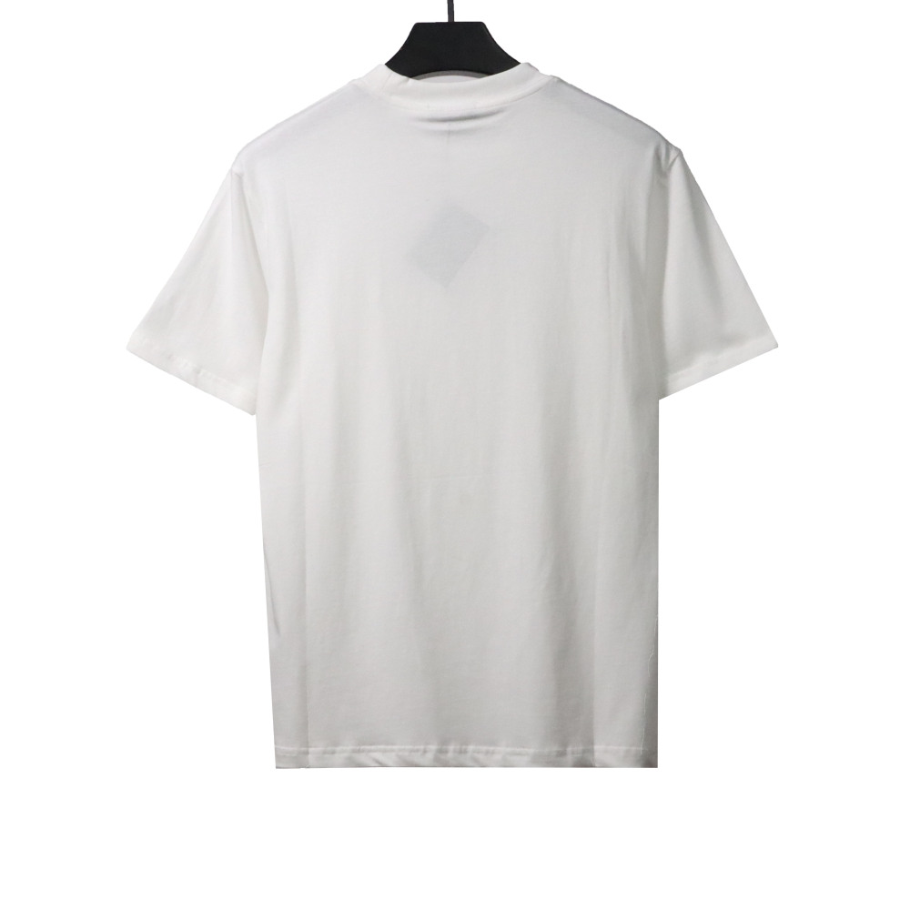 Prada three-dimensional laminated letter short sleeve white T-Shirts