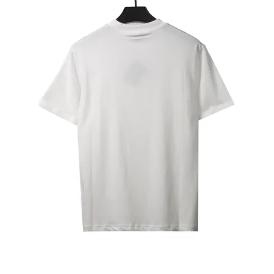  Prada three-dimensional laminated letter short sleeve white T-Shirts 02