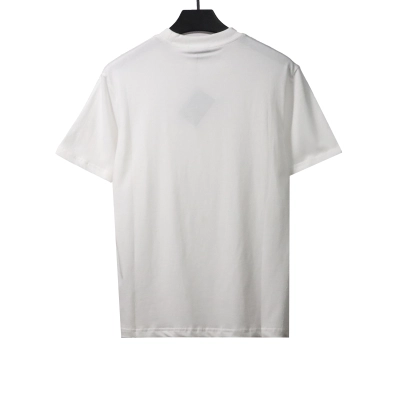 Prada three-dimensional laminated letter short sleeve white T-Shirts 02