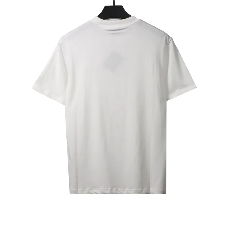  Prada three-dimensional laminated letter short sleeve white T-Shirts