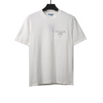 Prada three-dimensional laminated letter short sleeve white T-Shirts