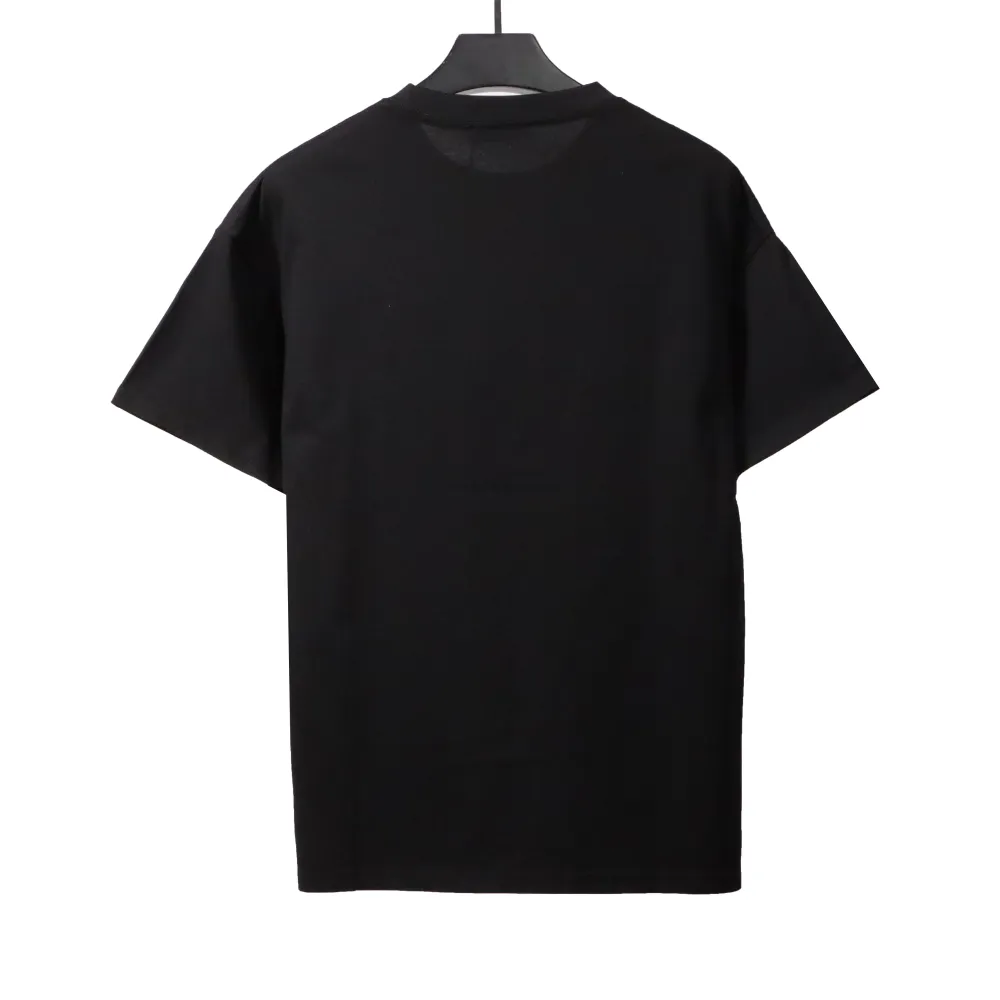  Prada towel letter logo short sleeve black T-Shirts