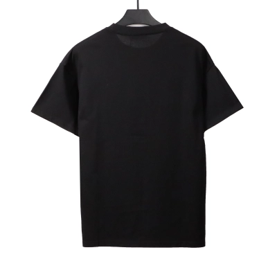  Prada towel letter logo short sleeve black T-Shirts 02