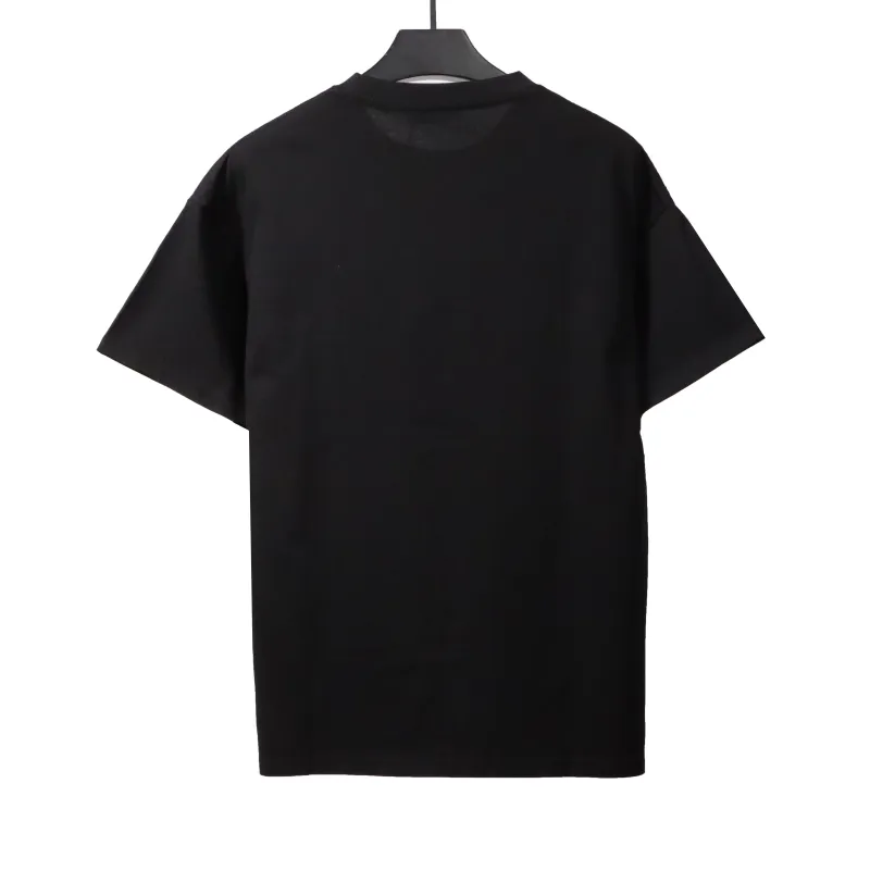  Prada towel letter logo short sleeve black T-Shirts