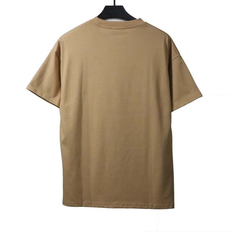  Prada towel letter logo short sleeve khaki T-Shirts