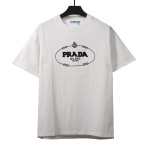 Prada towel letter logo short sleeve white T-Shirts