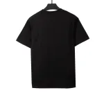  Prada triangle leather logo short sleeve black T-Shirts