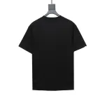  Prada triangle logo color block letter short-sleeved T-shirt black T-Shirts